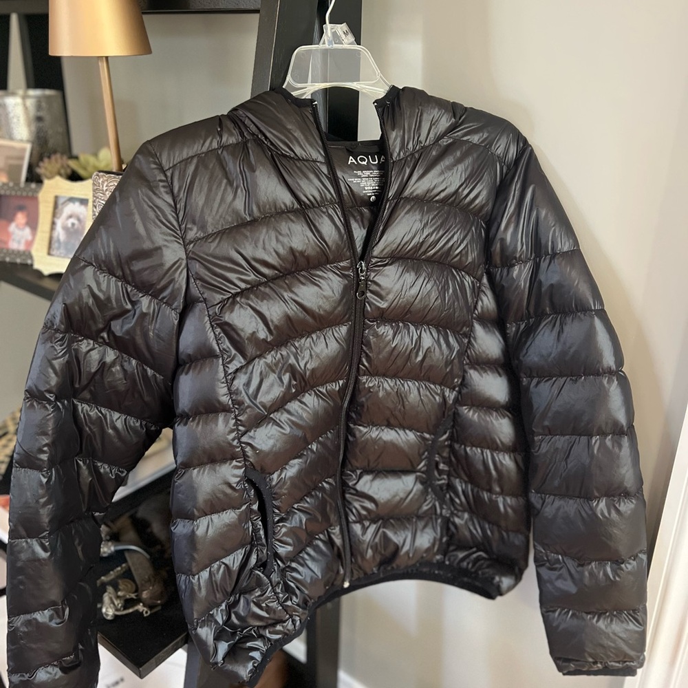 Aqua Black Packable Puffer Jacket - image 1